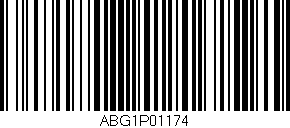 Código de barras (EAN, GTIN, SKU, ISBN): 'ABG1P01174'