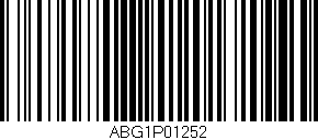 Código de barras (EAN, GTIN, SKU, ISBN): 'ABG1P01252'