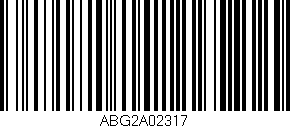 Código de barras (EAN, GTIN, SKU, ISBN): 'ABG2A02317'