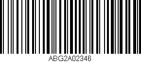 Código de barras (EAN, GTIN, SKU, ISBN): 'ABG2A02346'