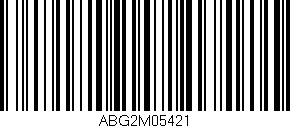 Código de barras (EAN, GTIN, SKU, ISBN): 'ABG2M05421'