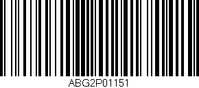 Código de barras (EAN, GTIN, SKU, ISBN): 'ABG2P01151'