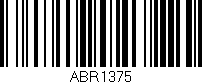 Código de barras (EAN, GTIN, SKU, ISBN): 'ABR1375'