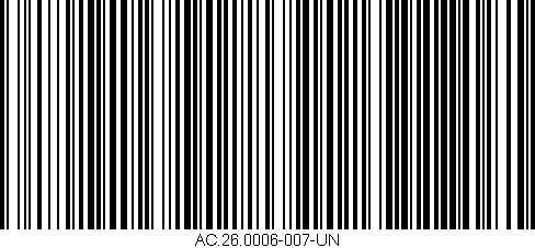 Código de barras (EAN, GTIN, SKU, ISBN): 'AC.26.0006-007-UN'