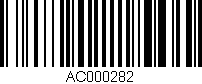 Código de barras (EAN, GTIN, SKU, ISBN): 'AC000282'