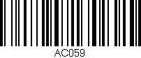 Código de barras (EAN, GTIN, SKU, ISBN): 'AC059'