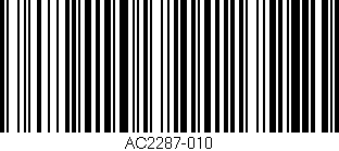 Código de barras (EAN, GTIN, SKU, ISBN): 'AC2287-010'