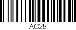 Código de barras (EAN, GTIN, SKU, ISBN): 'AC29'