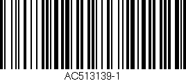 Código de barras (EAN, GTIN, SKU, ISBN): 'AC513139-1'