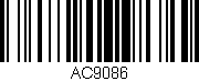 Código de barras (EAN, GTIN, SKU, ISBN): 'AC9086'