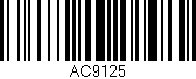 Código de barras (EAN, GTIN, SKU, ISBN): 'AC9125'