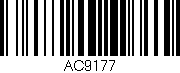 Código de barras (EAN, GTIN, SKU, ISBN): 'AC9177'