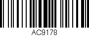 Código de barras (EAN, GTIN, SKU, ISBN): 'AC9178'