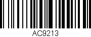 Código de barras (EAN, GTIN, SKU, ISBN): 'AC9213'