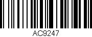 Código de barras (EAN, GTIN, SKU, ISBN): 'AC9247'