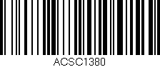 Código de barras (EAN, GTIN, SKU, ISBN): 'ACSC1380'