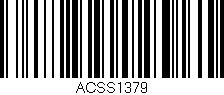 Código de barras (EAN, GTIN, SKU, ISBN): 'ACSS1379'