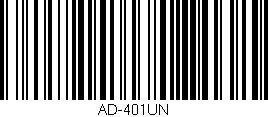 Código de barras (EAN, GTIN, SKU, ISBN): 'AD-401UN'