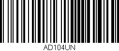 Código de barras (EAN, GTIN, SKU, ISBN): 'AD104UN'