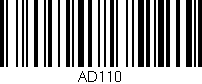 Código de barras (EAN, GTIN, SKU, ISBN): 'AD110'