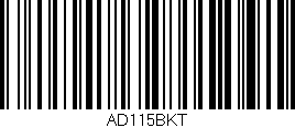 Código de barras (EAN, GTIN, SKU, ISBN): 'AD115BKT'