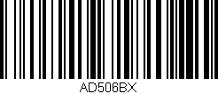 Código de barras (EAN, GTIN, SKU, ISBN): 'AD506BX'
