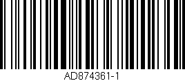 Código de barras (EAN, GTIN, SKU, ISBN): 'AD874361-1'