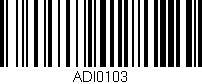 Código de barras (EAN, GTIN, SKU, ISBN): 'ADI0103'