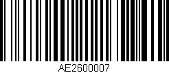 Código de barras (EAN, GTIN, SKU, ISBN): 'AE2600007'