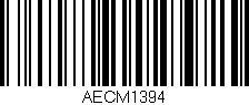 Código de barras (EAN, GTIN, SKU, ISBN): 'AECM1394'