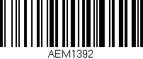 Código de barras (EAN, GTIN, SKU, ISBN): 'AEM1392'