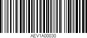 Código de barras (EAN, GTIN, SKU, ISBN): 'AEV1A00030'