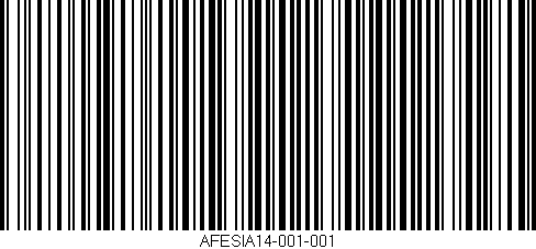 Código de barras (EAN, GTIN, SKU, ISBN): 'AFESIA14-001-001'