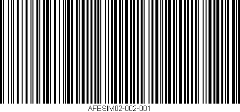 Código de barras (EAN, GTIN, SKU, ISBN): 'AFESIM02-002-001'