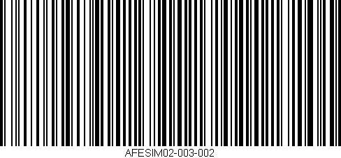 Código de barras (EAN, GTIN, SKU, ISBN): 'AFESIM02-003-002'