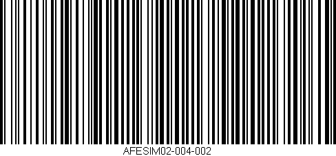 Código de barras (EAN, GTIN, SKU, ISBN): 'AFESIM02-004-002'