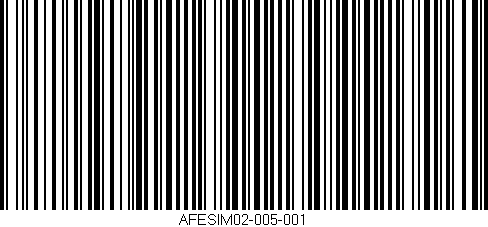 Código de barras (EAN, GTIN, SKU, ISBN): 'AFESIM02-005-001'