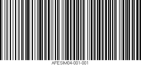 Código de barras (EAN, GTIN, SKU, ISBN): 'AFESIM04-001-001'