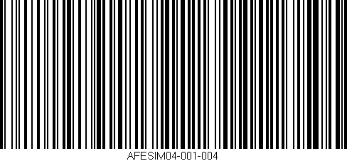 Código de barras (EAN, GTIN, SKU, ISBN): 'AFESIM04-001-004'