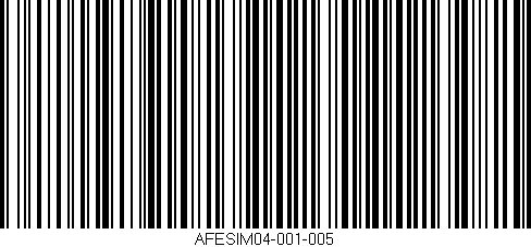 Código de barras (EAN, GTIN, SKU, ISBN): 'AFESIM04-001-005'