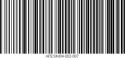 Código de barras (EAN, GTIN, SKU, ISBN): 'AFESIM04-002-007'