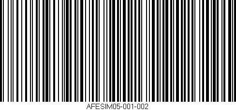 Código de barras (EAN, GTIN, SKU, ISBN): 'AFESIM05-001-002'