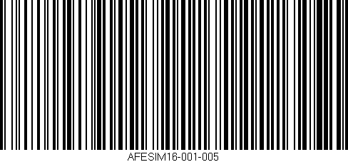 Código de barras (EAN, GTIN, SKU, ISBN): 'AFESIM16-001-005'
