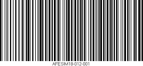 Código de barras (EAN, GTIN, SKU, ISBN): 'AFESIM18-012-001'