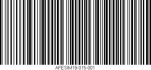 Código de barras (EAN, GTIN, SKU, ISBN): 'AFESIM18-015-001'