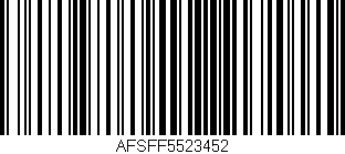 Código de barras (EAN, GTIN, SKU, ISBN): 'AFSFF5523452'