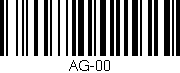Código de barras (EAN, GTIN, SKU, ISBN): 'AG-00'