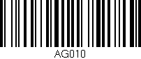 Código de barras (EAN, GTIN, SKU, ISBN): 'AG010'