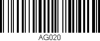 Código de barras (EAN, GTIN, SKU, ISBN): 'AG020'