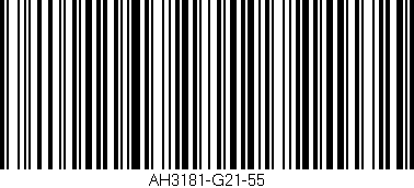 Código de barras (EAN, GTIN, SKU, ISBN): 'AH3181-G21-55'